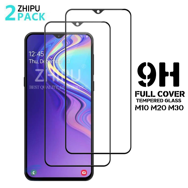 Полное покрытие закаленное стекло для Samsung Galaxy M10 M20 M30 Защита экрана защитная