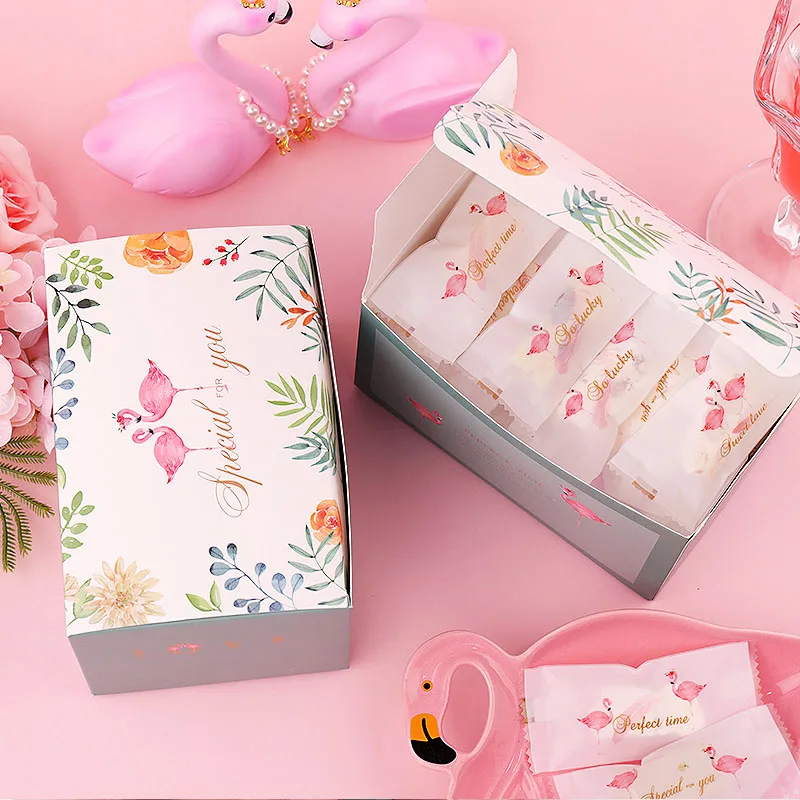 10PCS Cute Gift box Creative Tote Bag Nougat Cookies Box Wedding Party Chocolate Cake Bread Boxes Candy Packaging Carton | Дом и сад