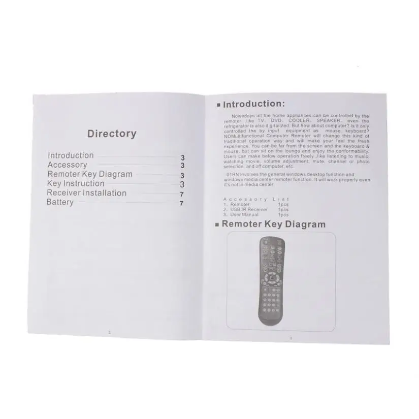 USB Wireless Media Desktop PC Remote Control Controller For XP Vista 7 | Электроника