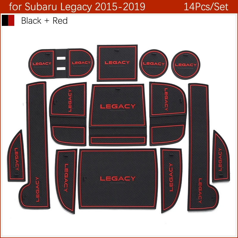Анти-скольжения коврики ворота Слот Мат, каботажное судно для Subaru Legacy резиновый колпачок колодки аксессуары для автомобильных наклеек