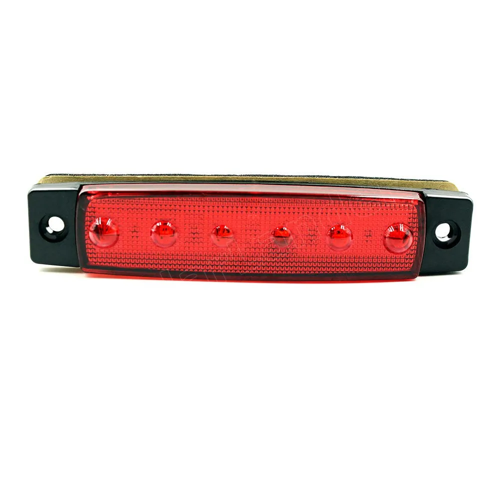 10 Pcs 24V Car Styling 6LED Side Marker for Trucks Trailer Red White Green Blue Yellow Clearence Indicators Light Lamp | Автомобили и