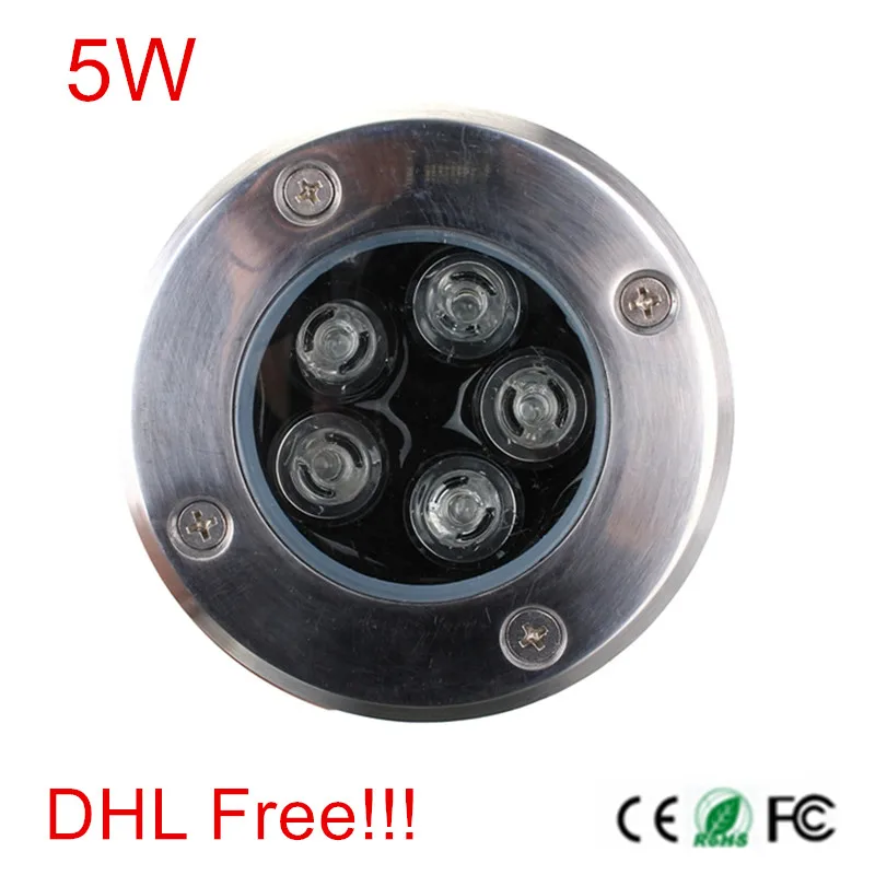 

6 шт. 5 Вт Светодиодная подземная лампа, 12 В постоянного тока ландшафтное освещение, IP67 наружное освещение, 3 года гарантии, AC85-265V светодиодная подземная лампа