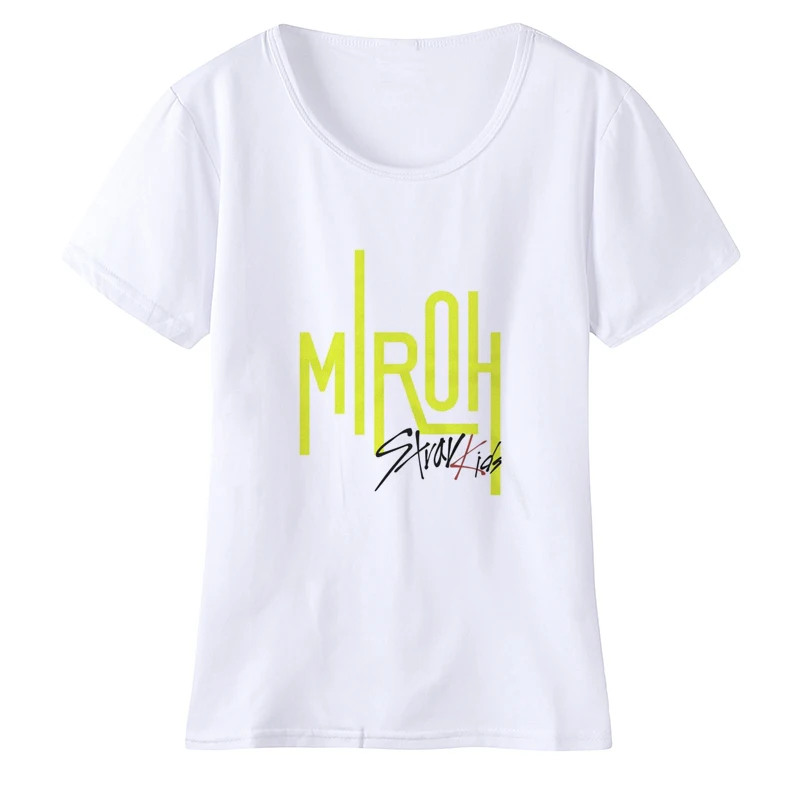 Бродячие Детские футболки K Pop Fandom бродячие дети женские корейские модные My Pace Am You Straykids|Футболки| |