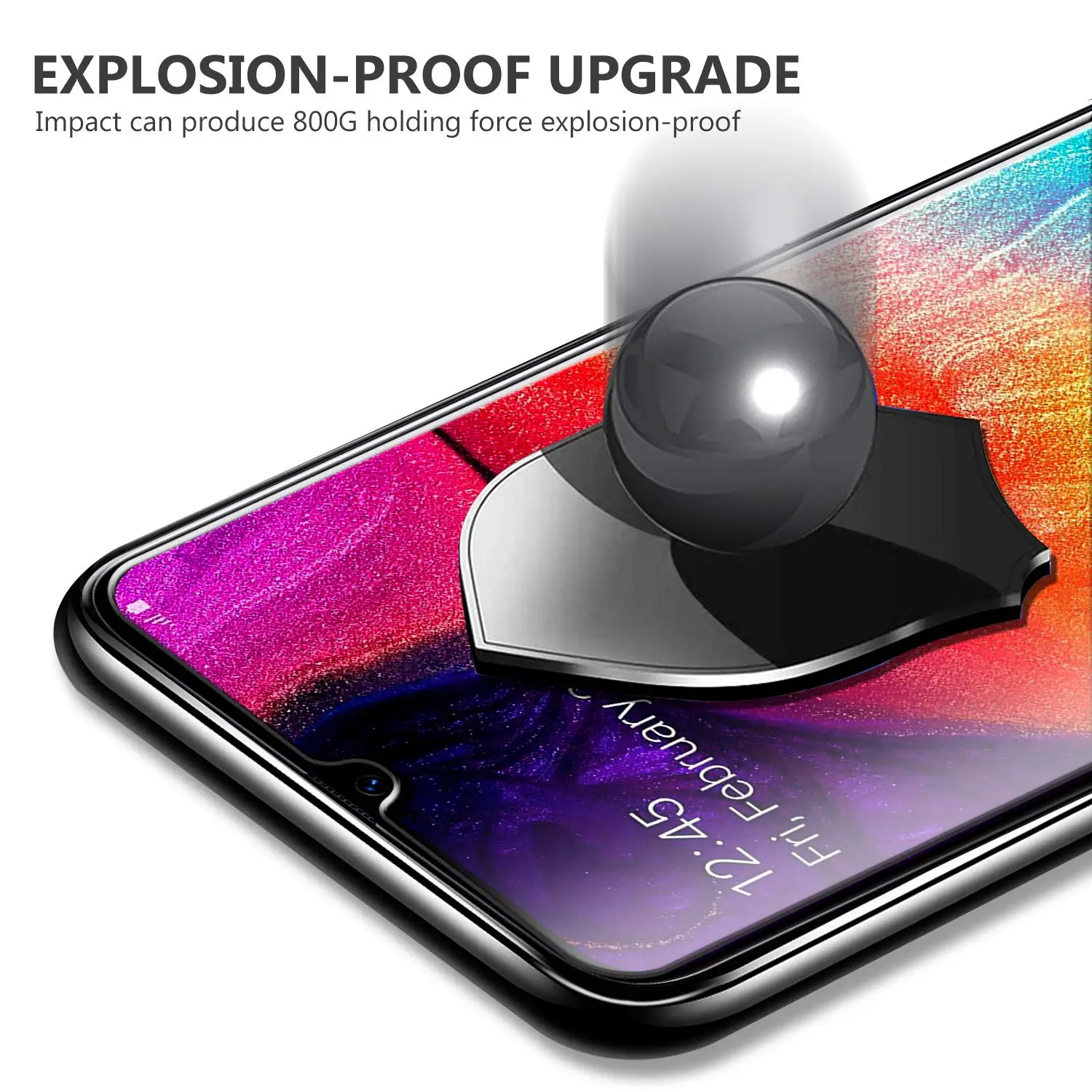 Закаленное стекло с полным покрытием для Samsung Galaxy A50 A505 A505F защита экрана на 2019 SM