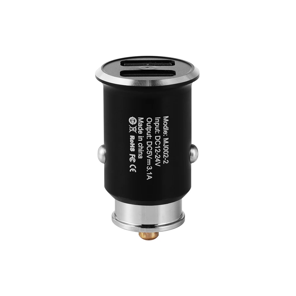 Высококачественный двойной Переходник USB для зарядки в машине 3 1 А светодиодный