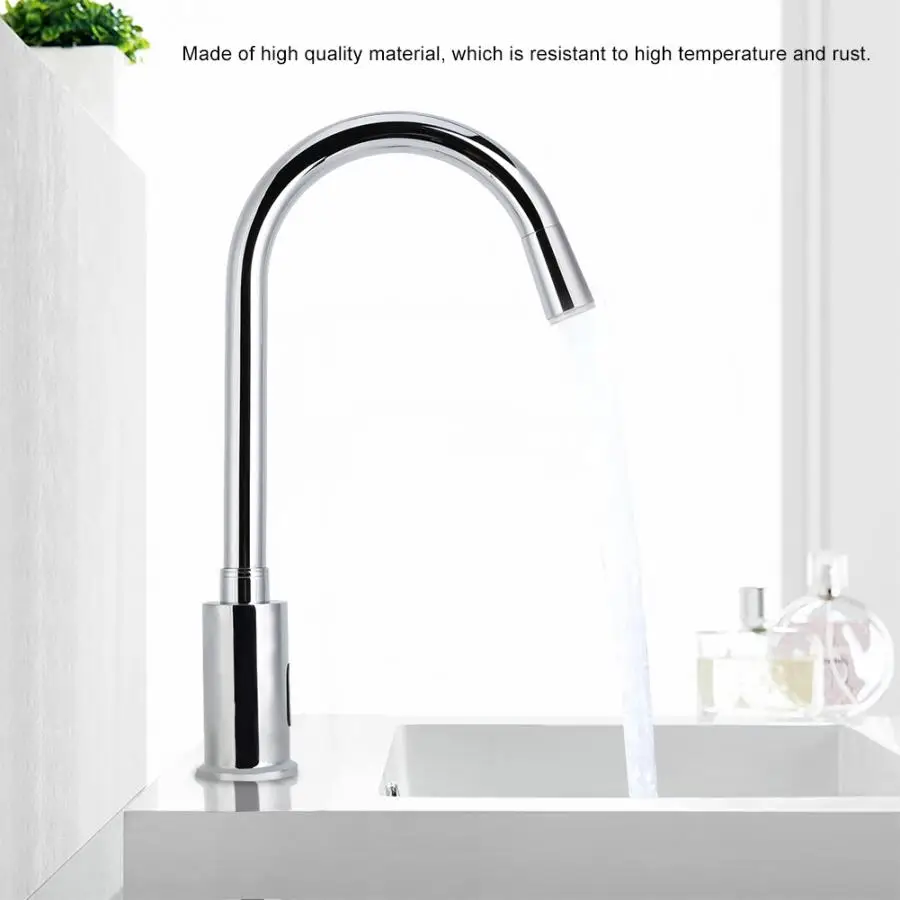 Цветной светодиодный автоматический сенсорный смеситель для раковины кран