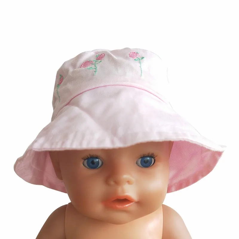 Куклы мультфильм шляпа для 17 дюймов новорожденных куклы sunhat 18 Кукла девочка