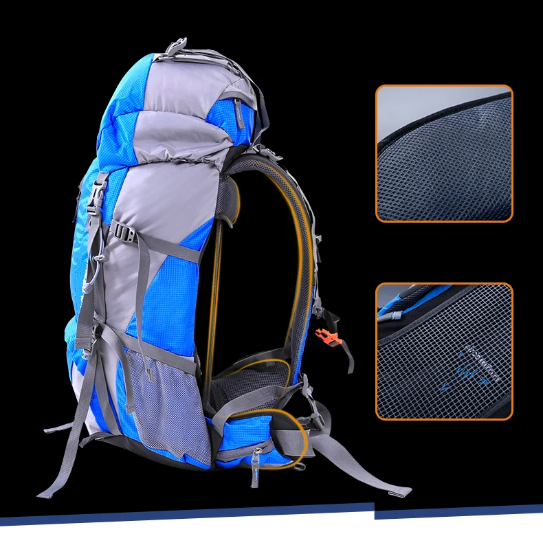 Hewolf 50L Многофункциональный уличный спортивный рюкзак большой емкости для альпинизма походные сумки с дождевиком 4 цвета рюкзак
