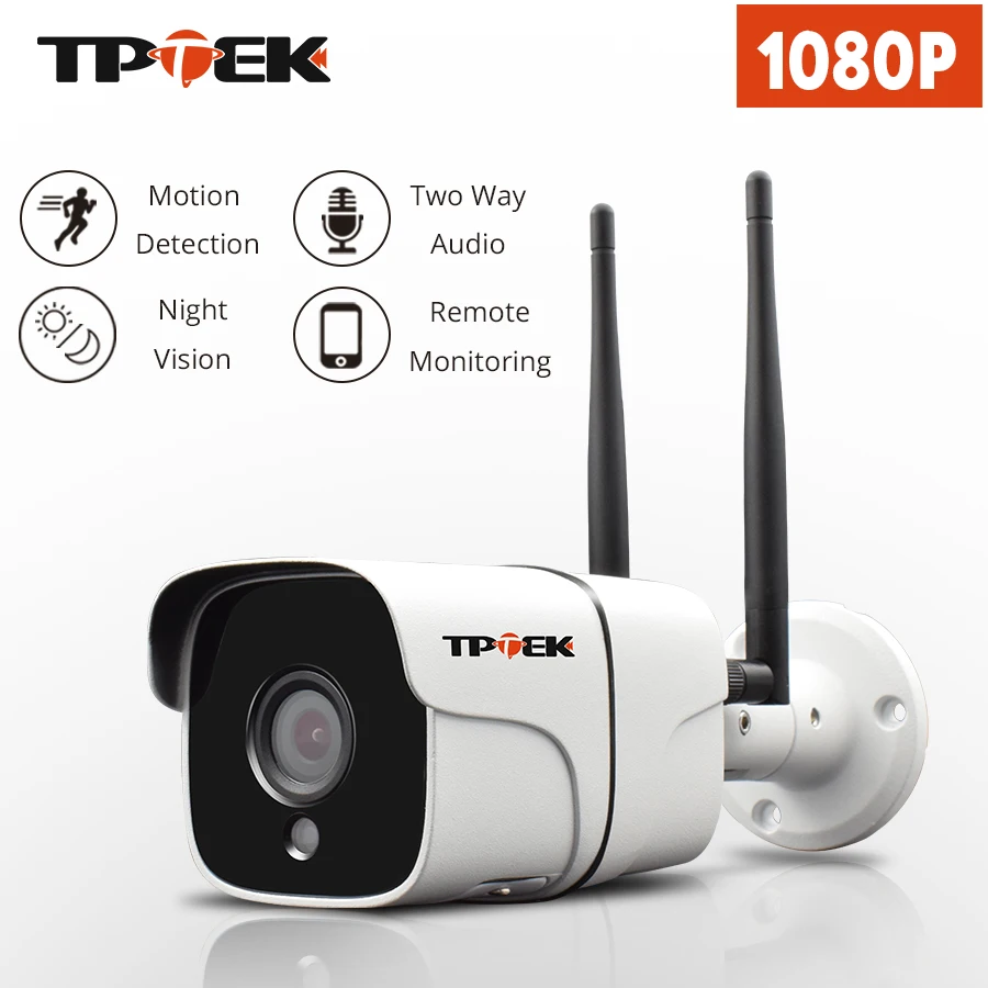 1080 P Wi fi IP Камера 2MP Беспроводной сети P2P Наружная цилиндрическая обнаружения