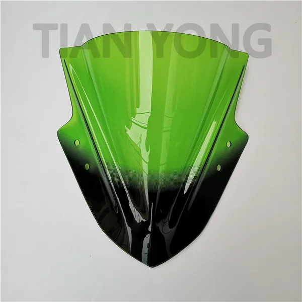 Аксессуары для мотоциклов для Kawasaki Ninja 300 ветровые дефлекторы для ветрового стекла дымовые прозрачные дымовые ветровые стекла Акриловые - Цвет: Зеленый