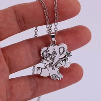 hzew new raccoon and its gift bag pendant necklace raccoon necklaces children gift