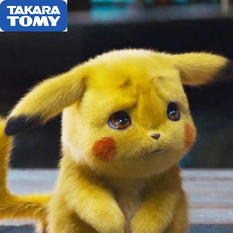 Takara Tomy Покемон Пикачу плюшевая игрушка мягкая детектива аниме плюшевые игрушки