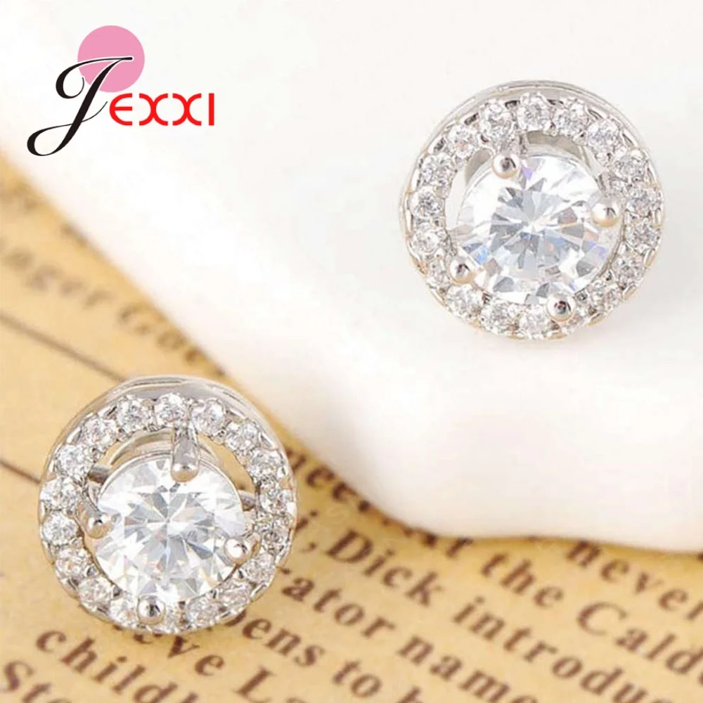 

Korean Ear Bijoux Women Romantic 925 Sterling Silver Brand Earrings Joyas Stud Earings Boucle Foreille Femme Jewelry Wholesale