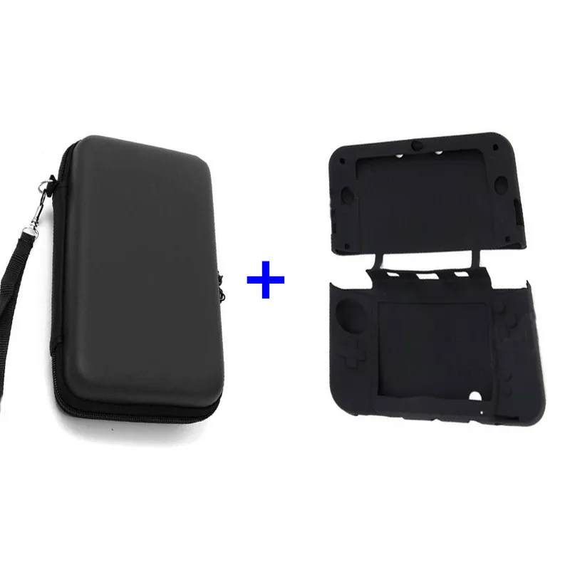 Черный Жесткий Дорожный Чехол для переноски сумка хранения + Мягкий силиконовый