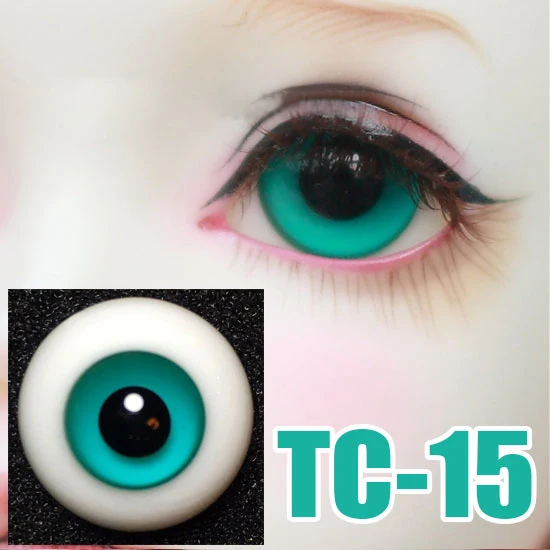 Кукольные глаза BJD черные прозрачные стеклянные 14 мм 16 18 TC 15 для глаз 1/6 1/4 1/3 SD