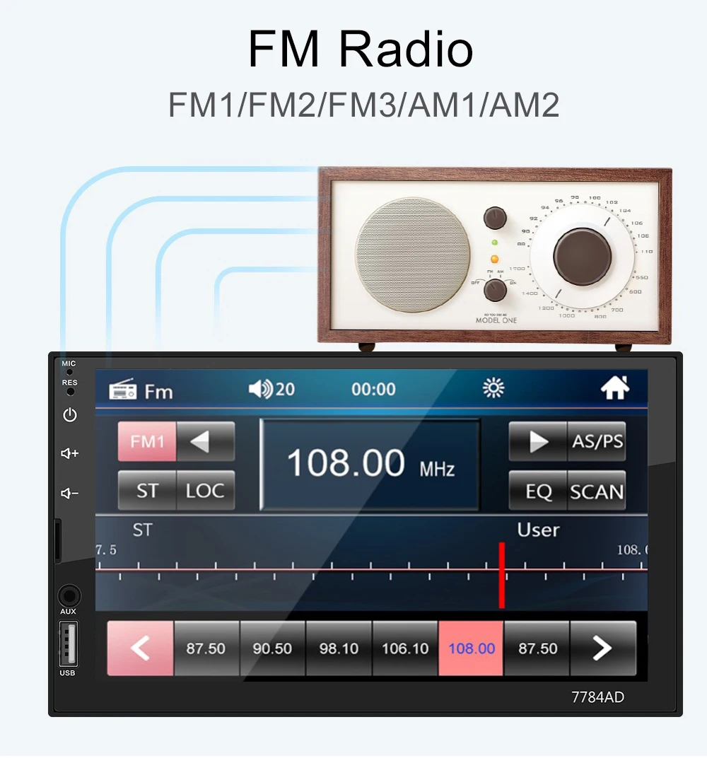 LTBFM 7 ''hd сенсорный экран 2 Din Автомобильный автомагнитола gps навигация Bluetooth FM wifi Авто Аудио Авторадио Android автомобильный аудио плеер стерео