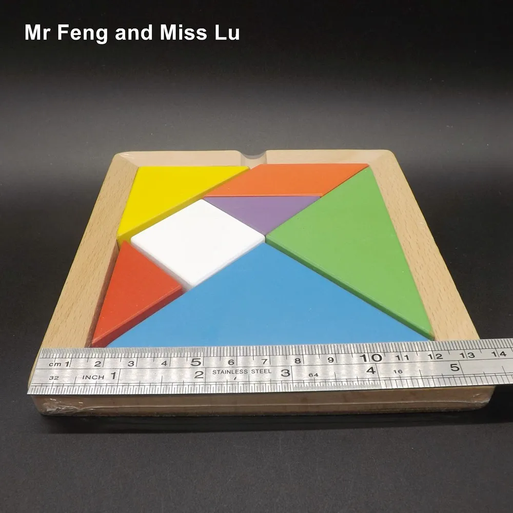 Красочные головоломки от Tangram деревянные игрушки игры для девочек мудрость вызов