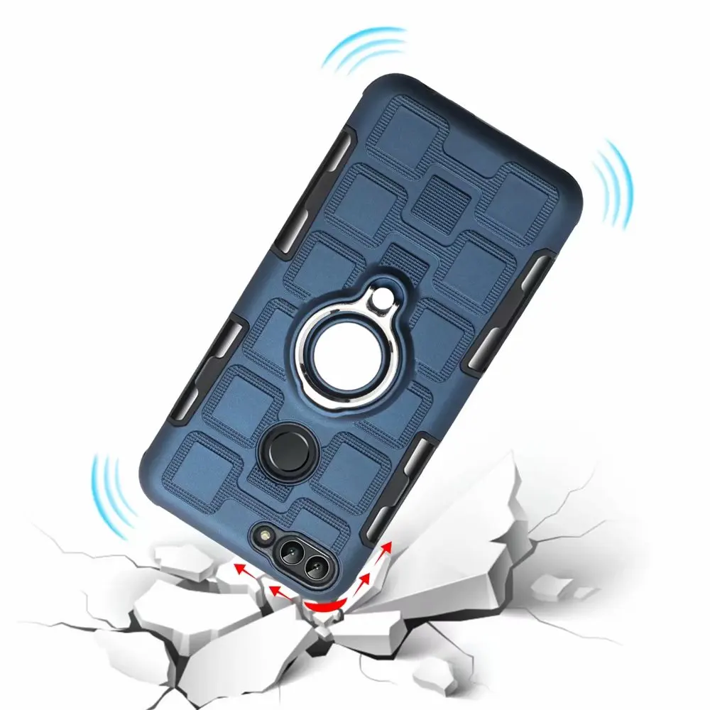 3 в 1 защитный противоударный чехол с зажимом для huawei p smart 360|Бамперы| |