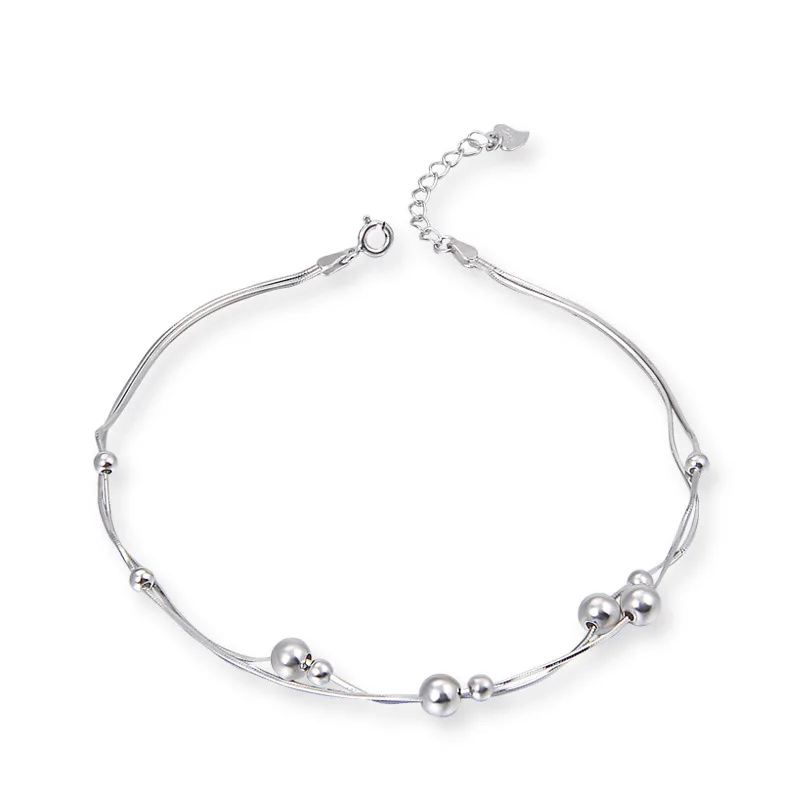 Новинка 2019 реальное искусственное серебряное женское украшение двойное