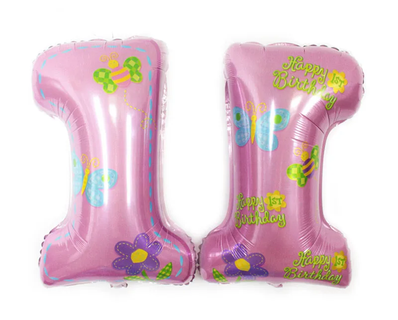 Анаграмма Алюминий Фольга шар большой свечки номер 1 водорода гелием воздушный 1th