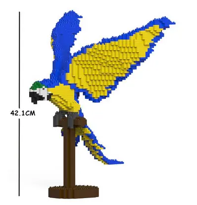 JEKCA Macaw монтажные блоки Имитационные птицы в сборе игрушка животное креативный
