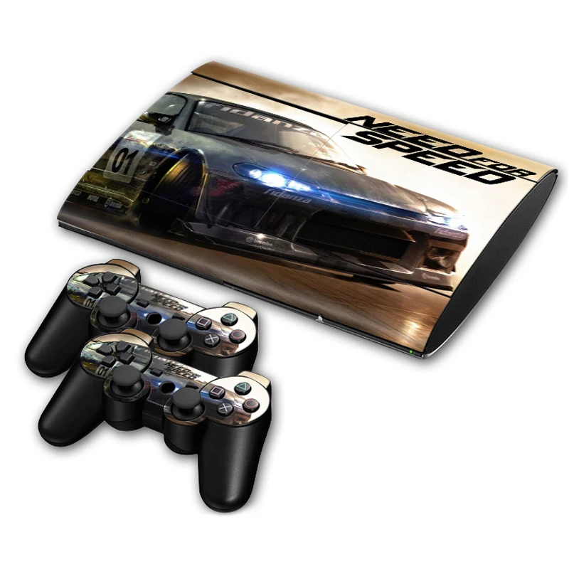 Наклейка для PS3 Slim 4000 PlayStation 3 наклейка консоли и контроллеров Skins Vinyl Need for