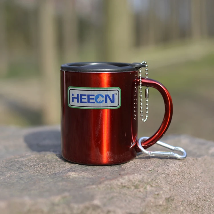 

Бесплатная доставка, оптовая продажа, 10 шт./лот, двойная настенная изолирующая чашка из нержавеющей стали с крышкой, походная кружка, для кемпинга, для активного отдыха и лагеря, красный цвет