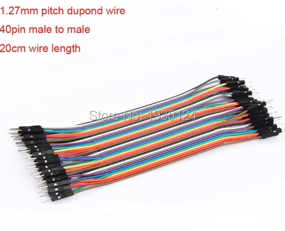 2 54 мм диаметр провода шаг 40 Pin Dupont проводной кабельный разъем 20 см штекер