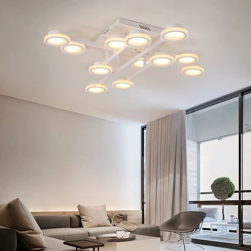 Скандинавские простые постсовременные атмосферные домашние спальни гостиной led