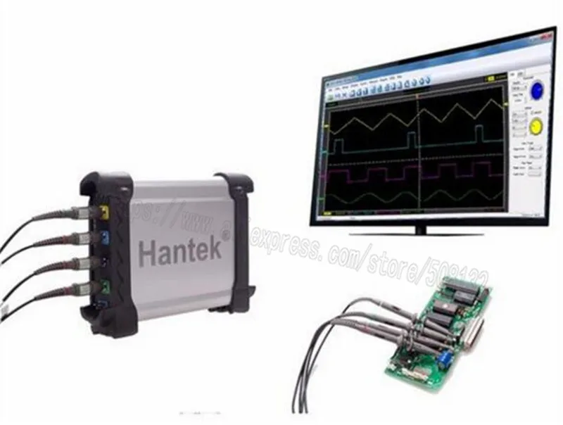 Цифровой осциллограф Hantek DSO3254 250 МГц 1 Гвыб/с 4 канальный 16 логический анализатор Φ