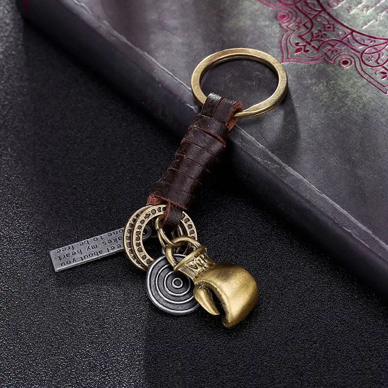 Винтажные боксерские перчатки из сплава Брелоки для ключей спортивный