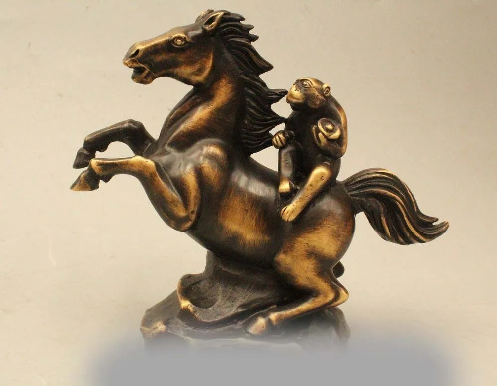 SCY 7 &quotКитайская народная фэн-шуй Бронзовая фигурка для привлечения богатства