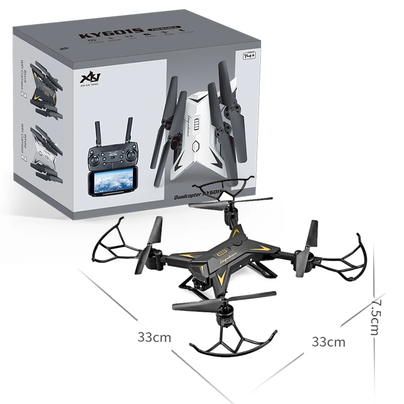 KY601S Вертолет радиоуправляемый Дрон с камерой HD 1080P WIFI FPV Профессиональный