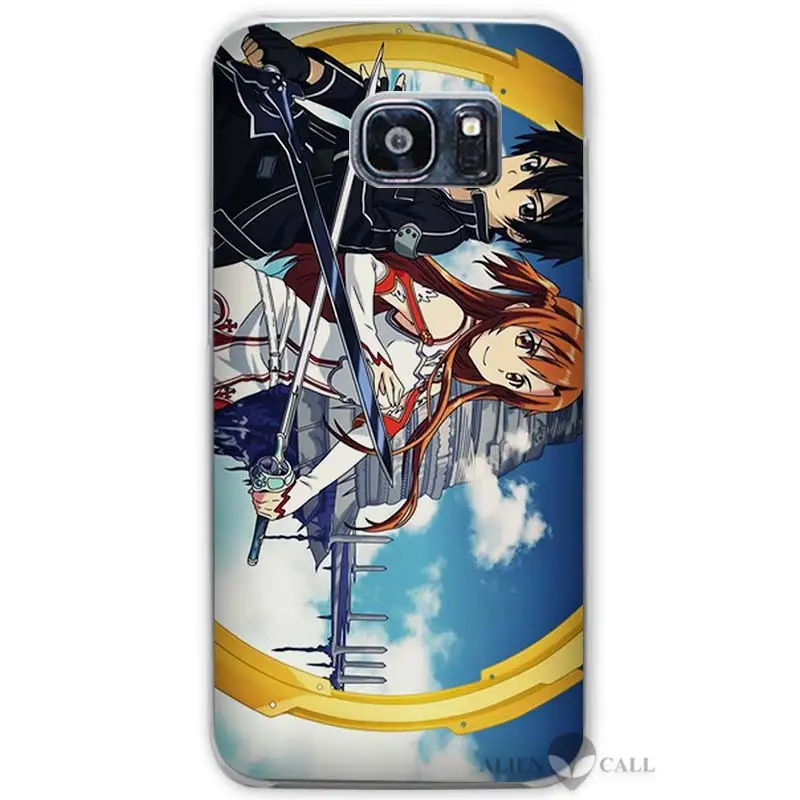 16 Sword Art Online SAO Аниме Манга прозрачный чехол для samsung Galaxy S3 S4 S5 Mini S6 S7 Edge Plus - Цвет: 16