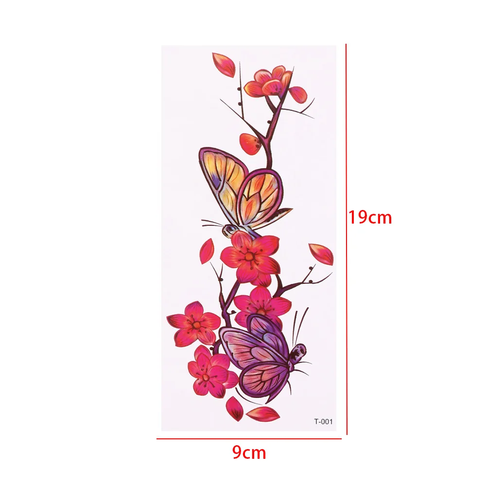 Реалистичная водостойкая временная татуировка с цветком розы 1 шт.|arm shoulder|tattoo