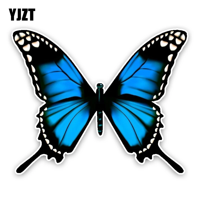 

YJZT см/см, модная мультяшная бабочка, цветная ПВХ Высококачественная Автомобильная наклейка, графическое украшение