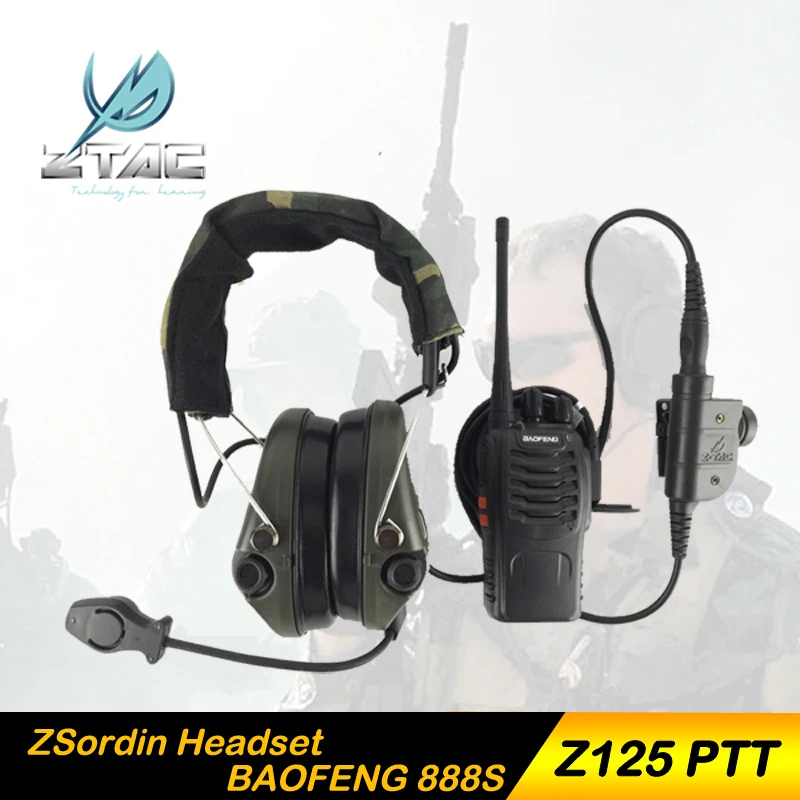 Z TAC наушники Sordin Охотничья гарнитура Softair Airsofit Z111 PTT kenwood Midland Peltor радиоприемник Ipsc