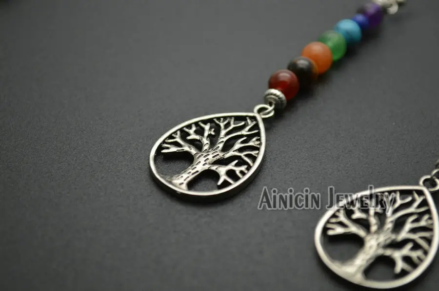 Женские серьги подвески с полудрагоценными камнями 10 шт./лот|Серьги-подвески| |