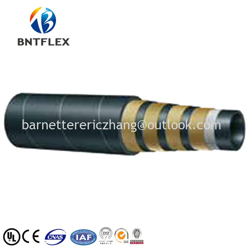 

2017 new coming High Temperature Textile Braided Cover Hydraulic Rubber Hose SAE100 R5