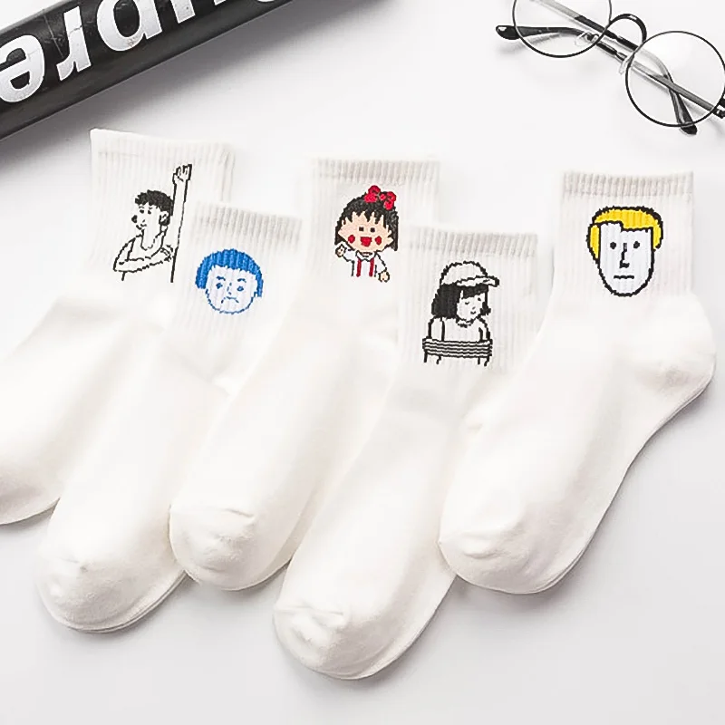 Maruko милые короткие носки женские Харадзюку розовые леопардовые с кроликом