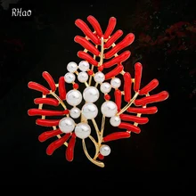 Горячая Распродажа RHao женская красная Коралловая Китайская