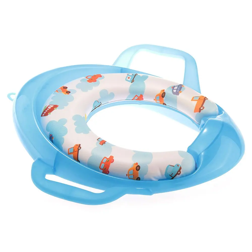 Bleu Siege Pot Reducteur de Toilette WC avec Poignee pour Bebe Enfant|siege toilette|lunette toilettelunette toilette |