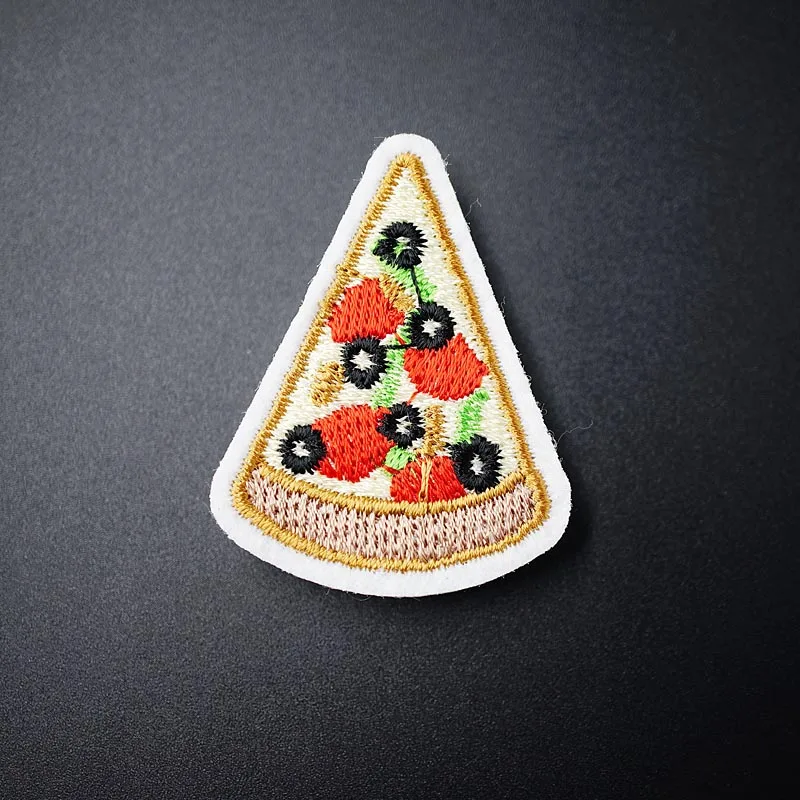 Pizza (Size:3.3X4.4cm) DIY Cloth Badges Mend Decorate Patches Jeans Bag Clothes Apparel Sewing Decoration Applique | Дом и сад