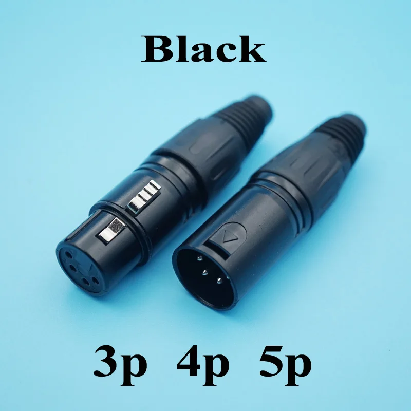 Штепсельная Вилка XLR 3/4/5 10 шт./лот|xlr connector|xlr audio connectorsjack connector |