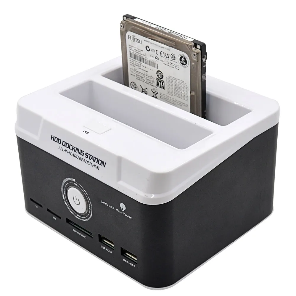 TISHRIC жесткий диск Hdd кардридер Внешний все в одном Hd док-станция USB двойной IDE коробка SATA 2,5 3,5 корпус Чехол