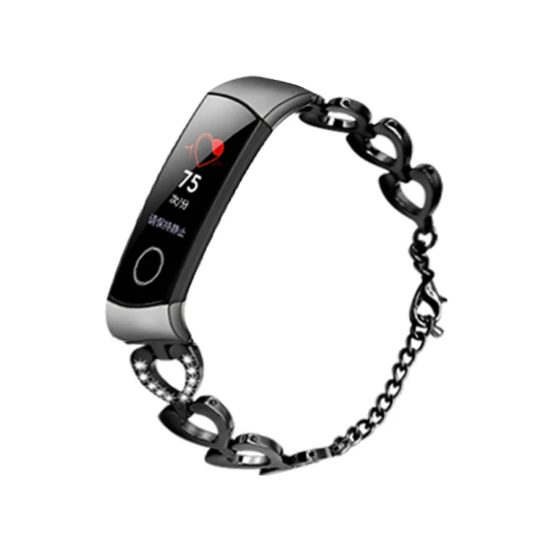 Металлический ремешок для Huawei Honor Band 5 4 умный браслет из нержавеющей стали на