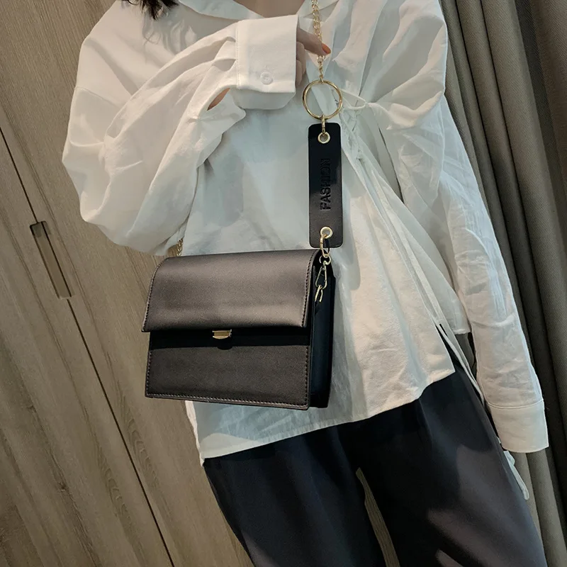 Youda новые модные цепи Small Flap Bag милый сладкий Курьерская сумка на ремне PU Материал