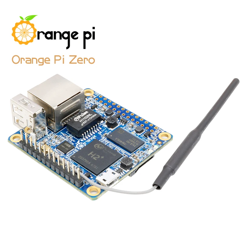 Оранжевый Pi Zero H2+ четырехъядерный процессор с открытым исходным кодом 512 Мб макетная плата за Raspberry Pi