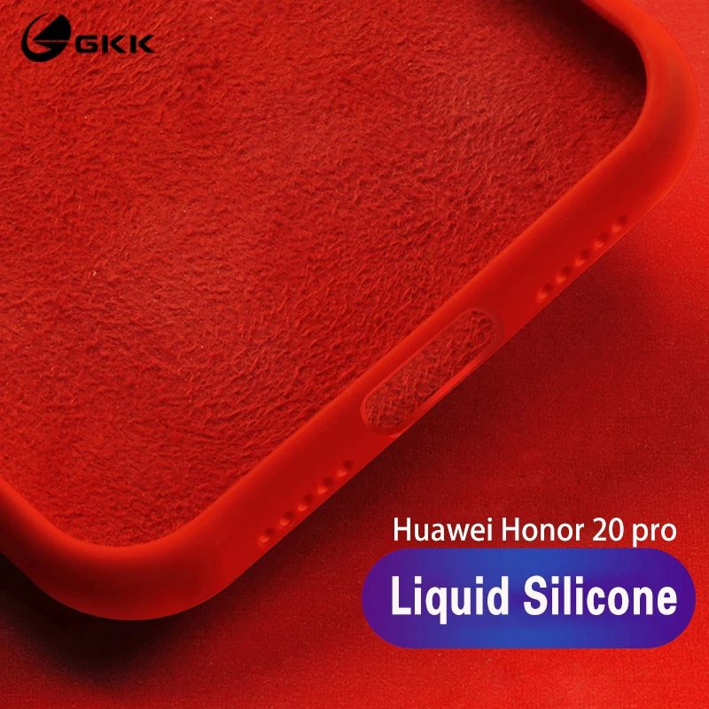 

GKK Original Case for Huawei Honor 20 Pro Case Liquid Silicone Silky Soft Baby-Skin touch Cover for Huawei Honor 20 9X Pro 8X