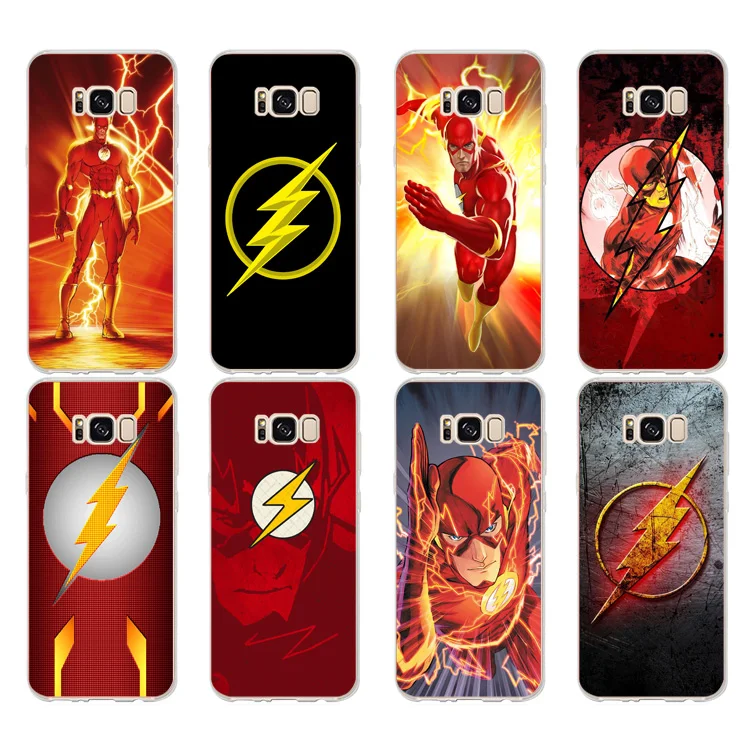 DREAMFOX K226 The Flash Superhero Soft TPU Silicone Case Cover For Samsung Galaxy Note S 6 7 8 9 Edge Plus Grand Prime |
